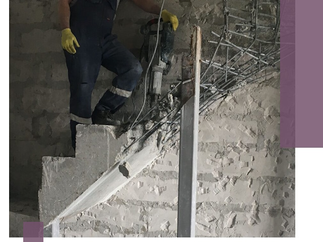 Демонтаж металлических и бетонных лестниц в Великих Луке