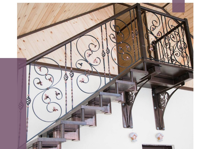 Кованые лестницы в Великих Луке от 80629 руб. под ключ