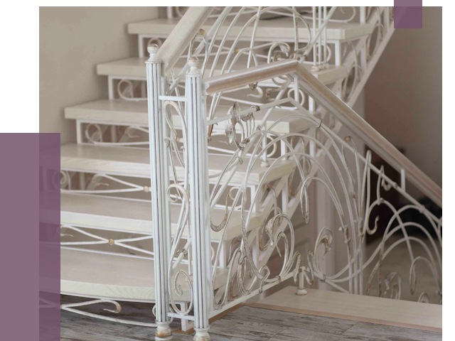 Изготовление кованых лестниц на заказ в Великих Луке от 87865 руб. | ПРОЛЁТ-Вкл