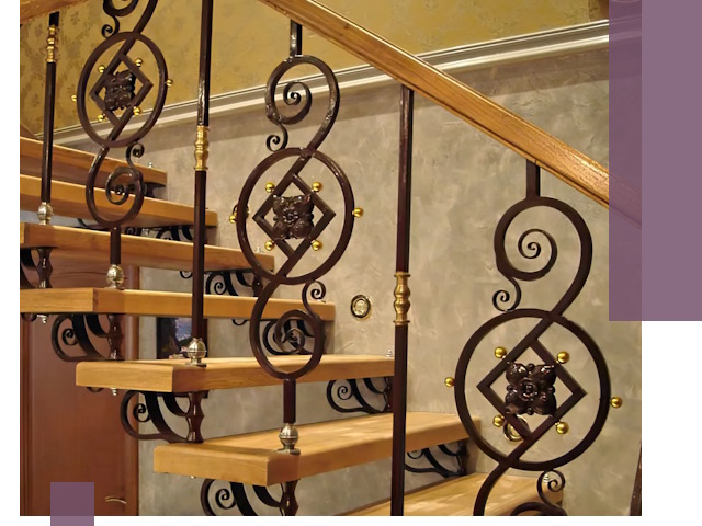 Изготовление кованых лестниц под ключ в Великих Луке