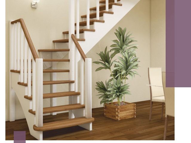 Г-образные лестницы под ключ в Великих Луке — изготовление и монтаж