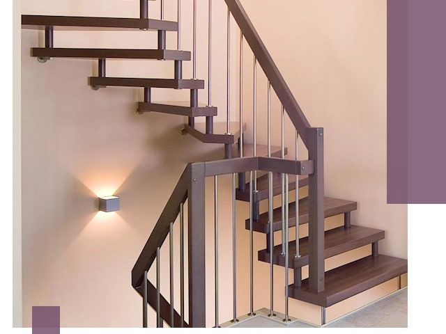 Изготовление лестниц на больцах в Великих Луке под ключ