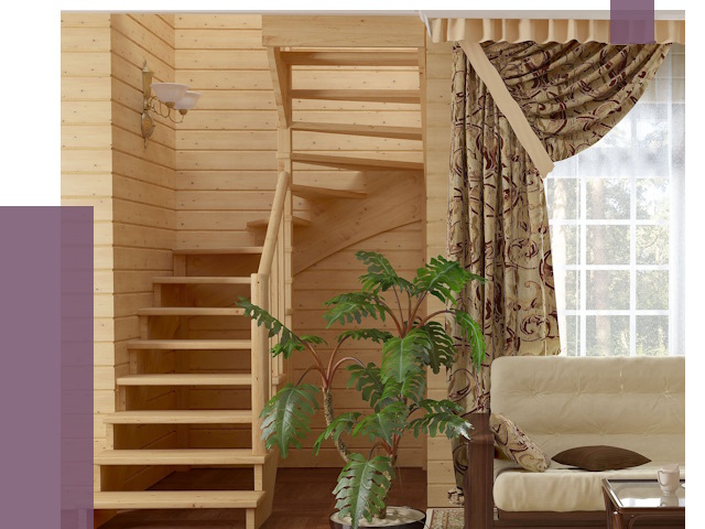 Лестницы для дачи в Великих Луке от 76752 руб.  | ПРОЛЁТ-Вкл