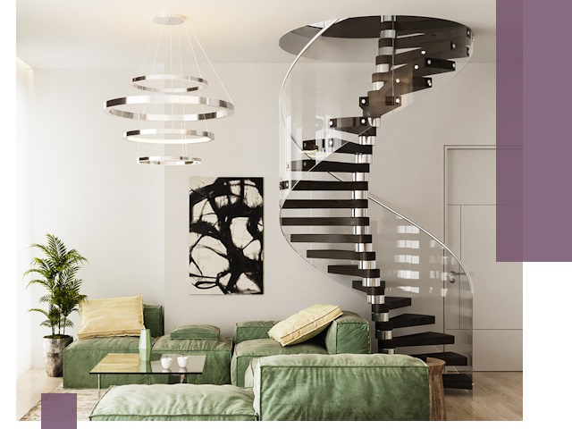 Лестницы для двухуровневой квартиры в Великих Луке — изготовление и монтаж