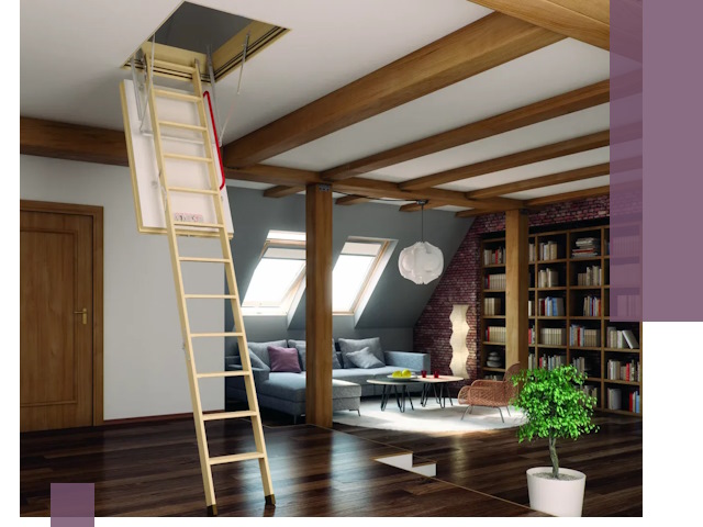 Чердачные лестницы под ключ в Великих Луке: изготовление и монтаж