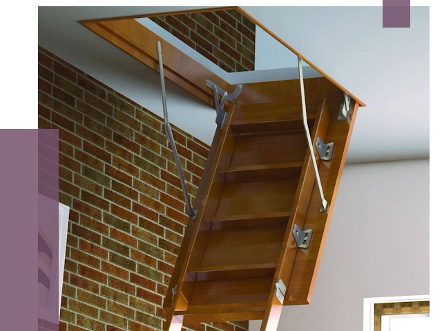 Установка чердачной лестницы в Великих Луке от 7908 руб. | ПРОЛЁТ-Вкл