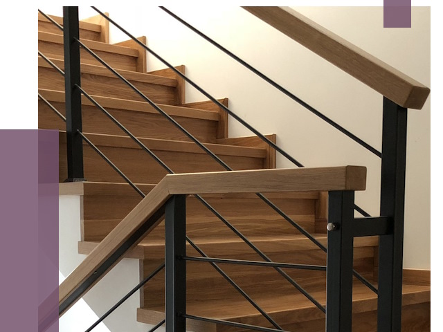 Обшивка металлической лестницы деревом в Великих Луке от 4393 руб. 