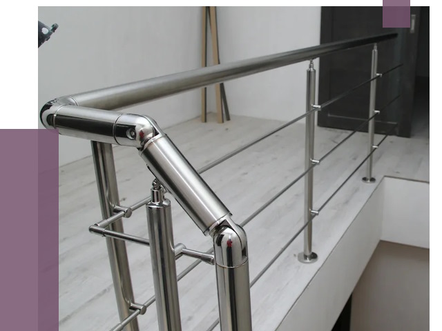 Перила из нержавеющей стали в Великих Луке от 9097 руб. под ключ | ПРОЛЁТ-Вкл