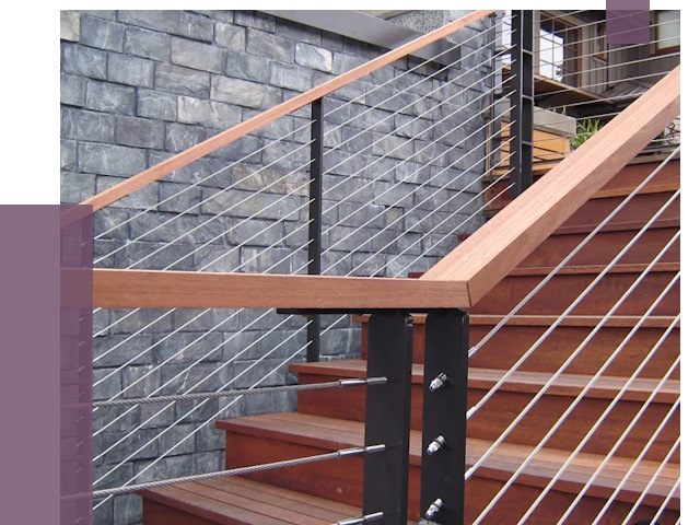 Тросовые перила под ключ в Великих Луке от 7856 руб. 