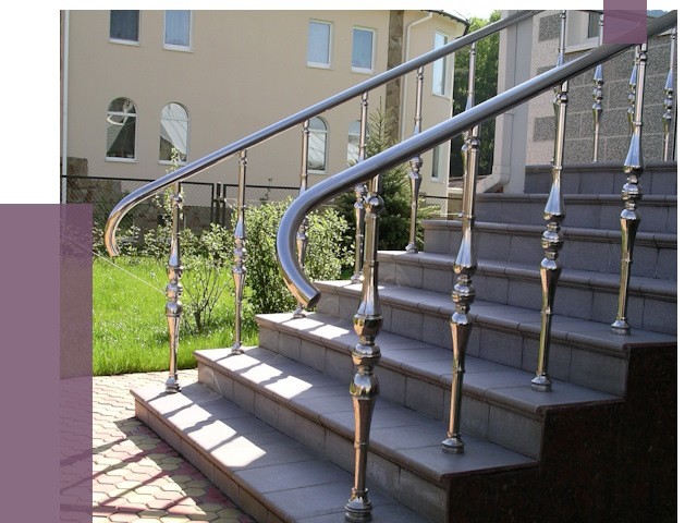 Перила для крыльца в Великих Луке от 10854 руб. — монтаж ПРОЛЁТ-Вкл