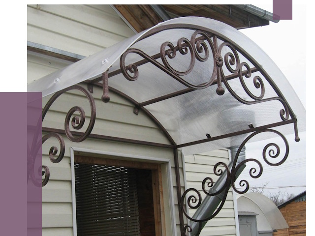 Изготовление козырьков в Великих Луке от 7443 руб. — заказать | ПРОЛЁТ-Вкл