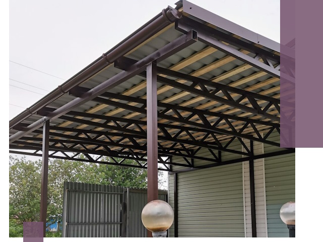 Навесы под ключ в Великих Луке: изготовление, монтаж и гарантия