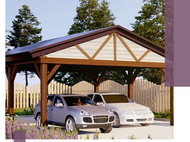 Навесы для автомобиля в Великих Луке — изготовление и монтаж