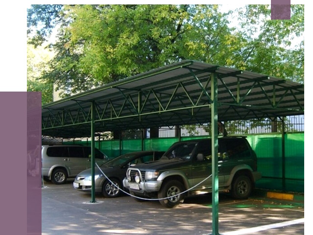 Навесы для парковки в Великих Луке от 81145 руб. заказать | ПРОЛЁТ-Вкл