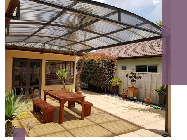 Навесы во двор под ключ в Великих Луке — изготовление и монтаж