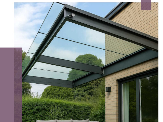 Стеклянные навесы и козырьки в Великих Луке от 12404 руб.