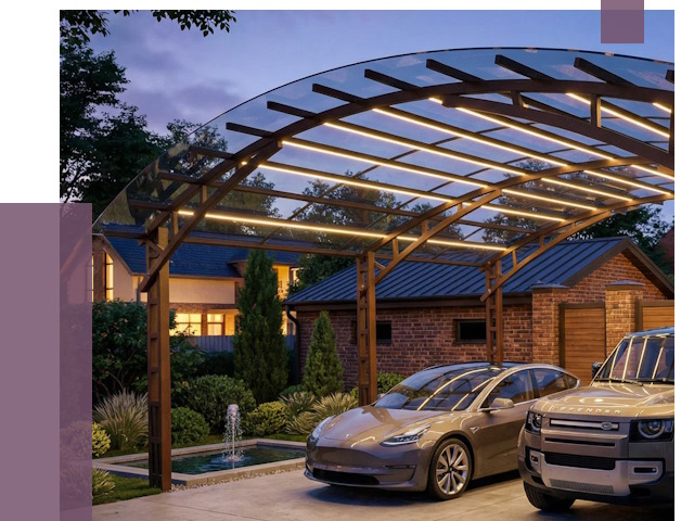 Металлические навесы в Великих Луке от 12818 руб. под ключ — ПРОЛЁТ-Вкл