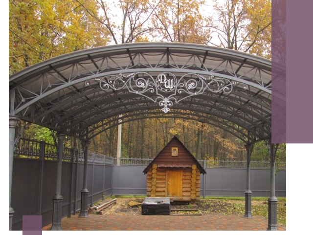 Кованые навесы премиум-класса под заказ в Великих Луке