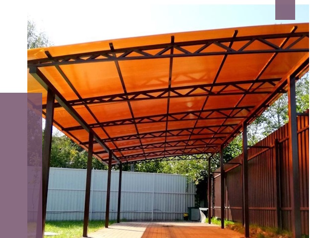 Односкатные навесы под ключ в Великих Луке от 13283 руб. 