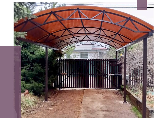 Арочные навесы в Великих Луке от 12870 руб. — изготовление и монтаж | ПРОЛЁТ-Вкл