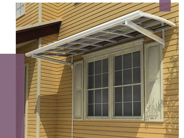 Козырьки над окнами в Великих Луке от 7701 руб. — монтаж, покупки | ПРОЛЁТ-Вкл