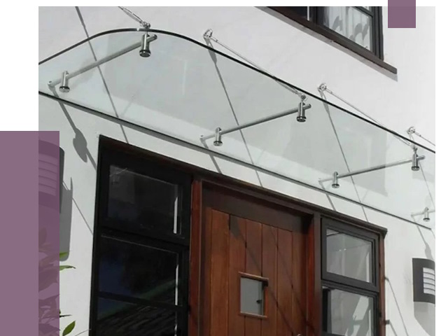 Стеклянные козырьки в Великих Луке от 19123 руб. | ПРОЛЁТ-Вкл