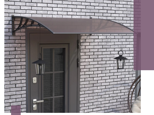 Недорогие козырьки и навесы под ключ в Великих Луке