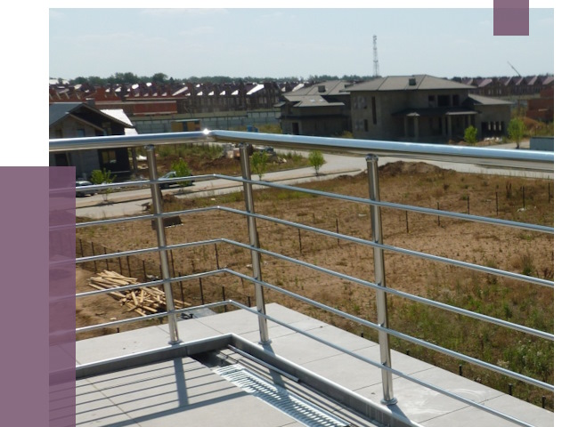 Парапеты из нержавеющей стали в Великих Луке от 8063 руб. за м² | ПРОЛЁТ-Вкл